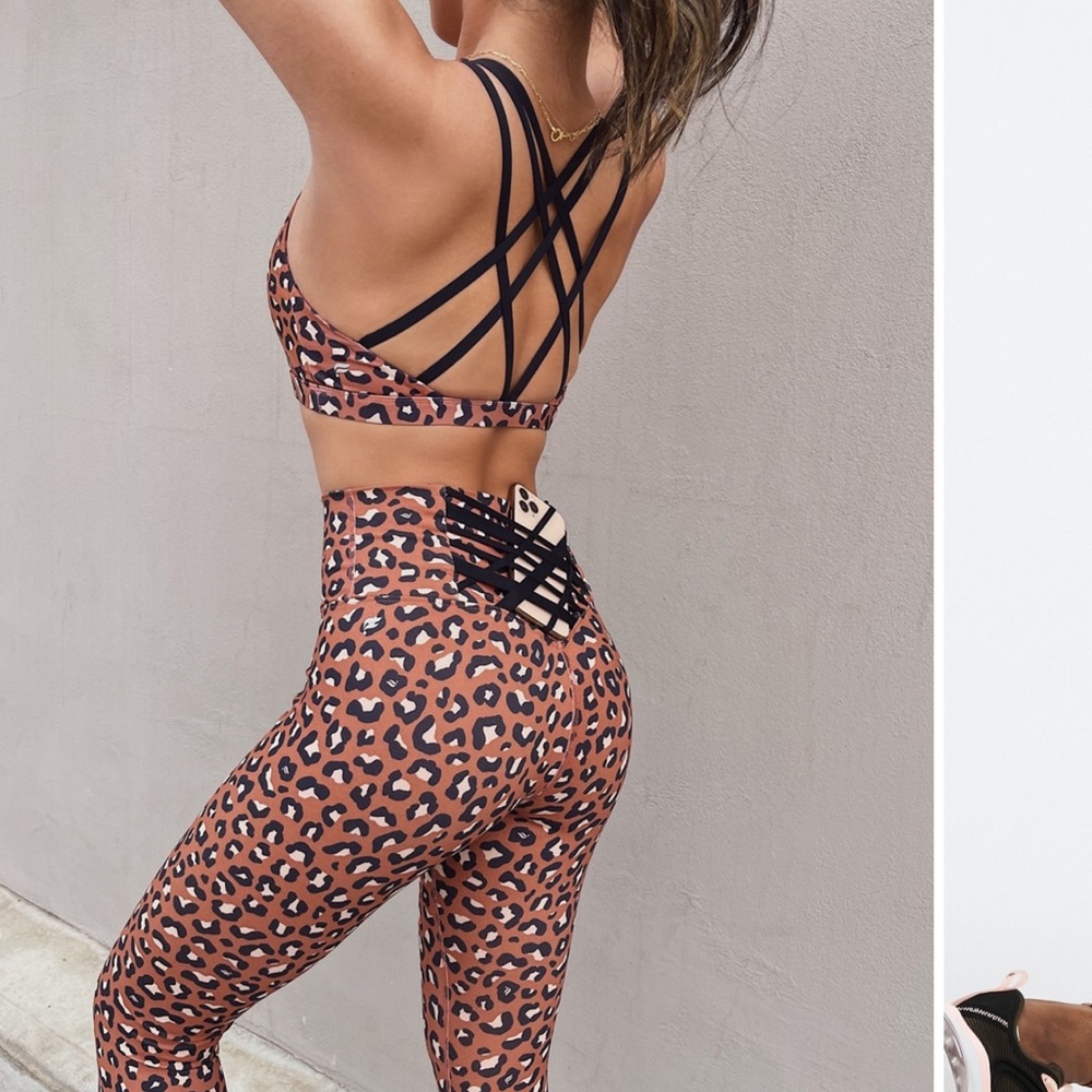 ✨ Fabletics Leopard Matching Workout Set